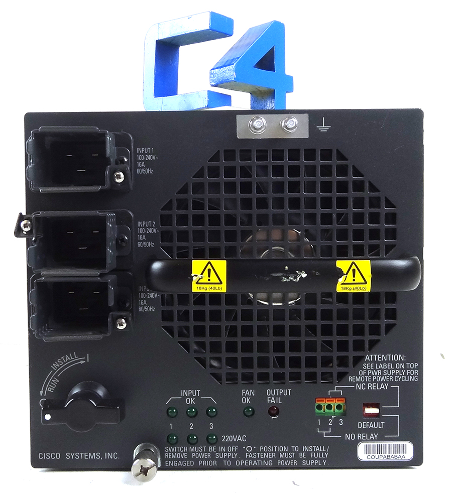 CISCO WS-CAC-8700W-E CATALYST 6500 8700W AC POWER SUPPLY