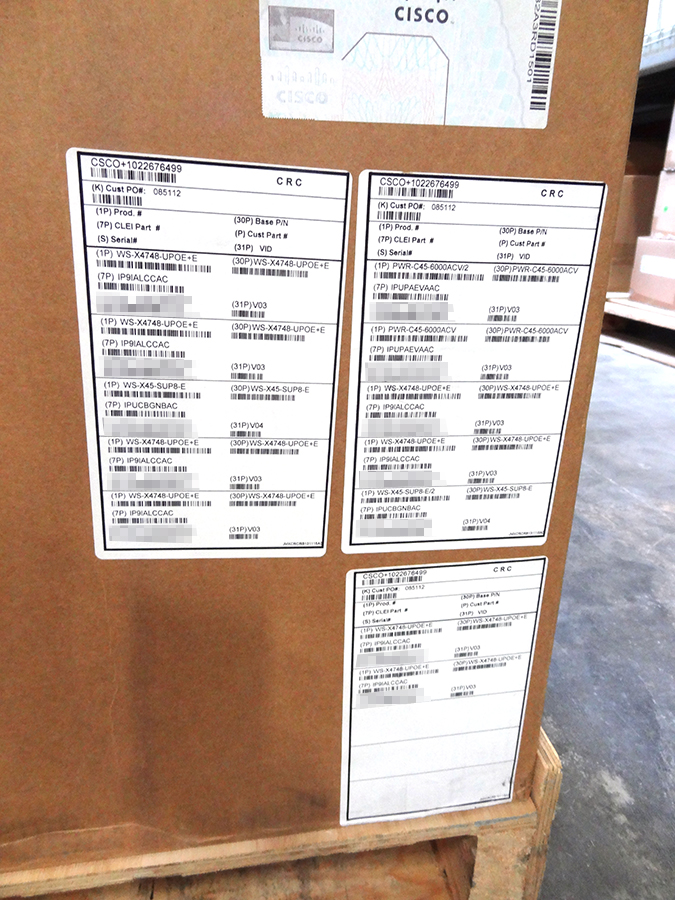 CISCO WS-C4510RE-S8+96V+ WS-C4510R+E CHASSIS W/ DUAL SUP8E, PWR-C45-6000ACV and 7x WS-X4748-UPOE+E