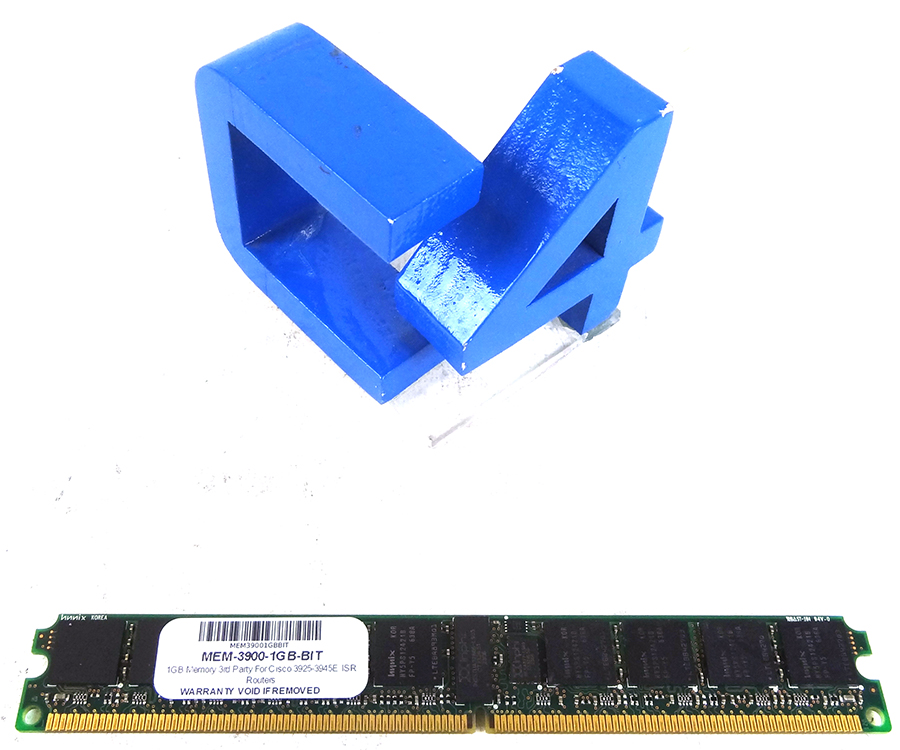 CISCO MEM-3900-1GB-DEF 1GB DRAM (512MB+512MB) FOR
