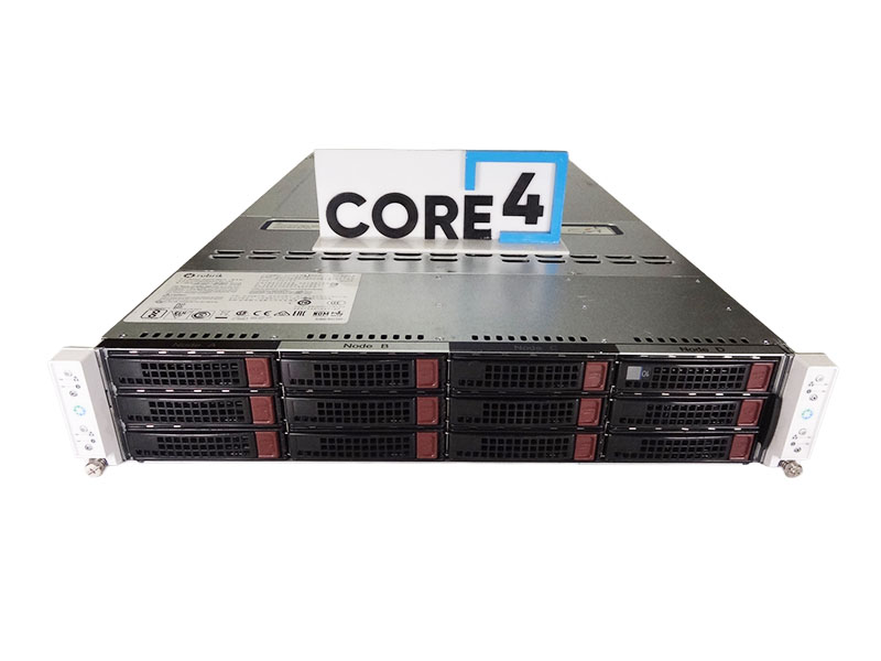 SUPERMICRO CSE-827B X10DRT-B+ RUBRIK 2U 4x X10DRT-B+ 4x S3008L-L8E 12x3.5 System