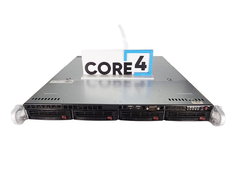 SUPERMICRO CSE-813M X10SLL 4x3.5 DUAL PSU X10SLL RACKMOUNT SERVER
