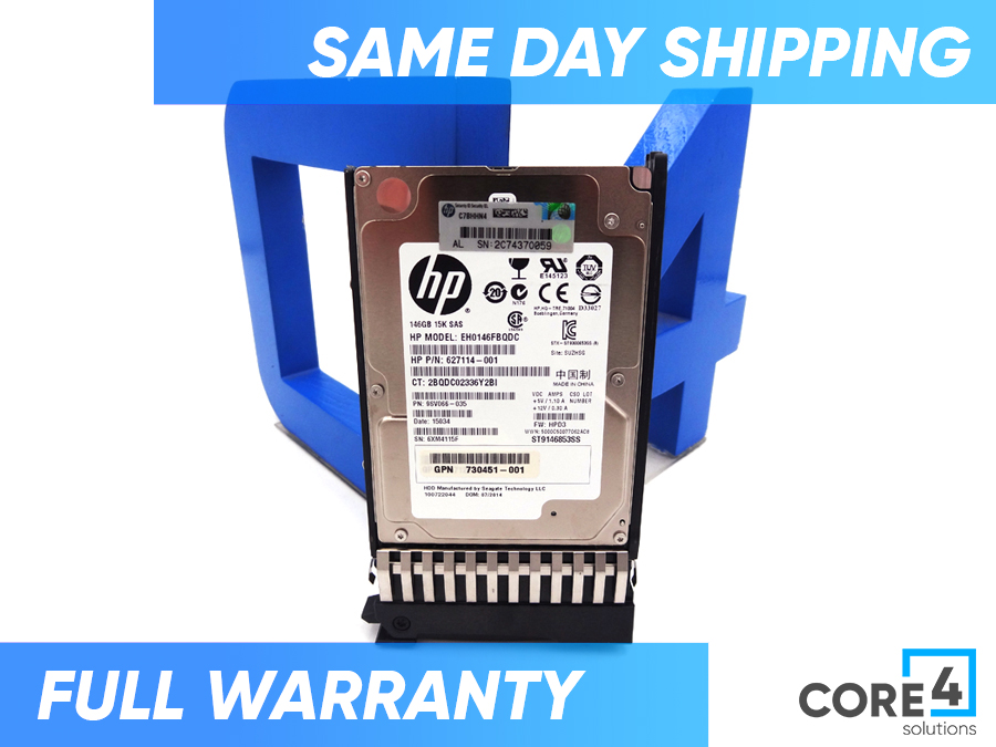 HP E2D54A MSA 146GB 6G SAS 15K 2.5IN DP ED - 730707-001