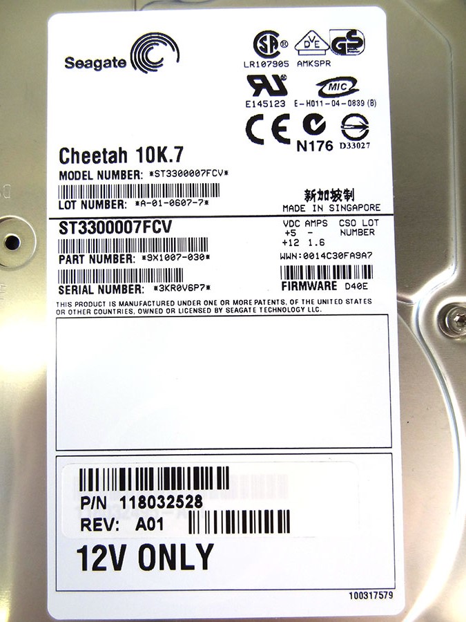 EMC 005048633 EMC 300GB 10K 2GB FC 3.5 HDD