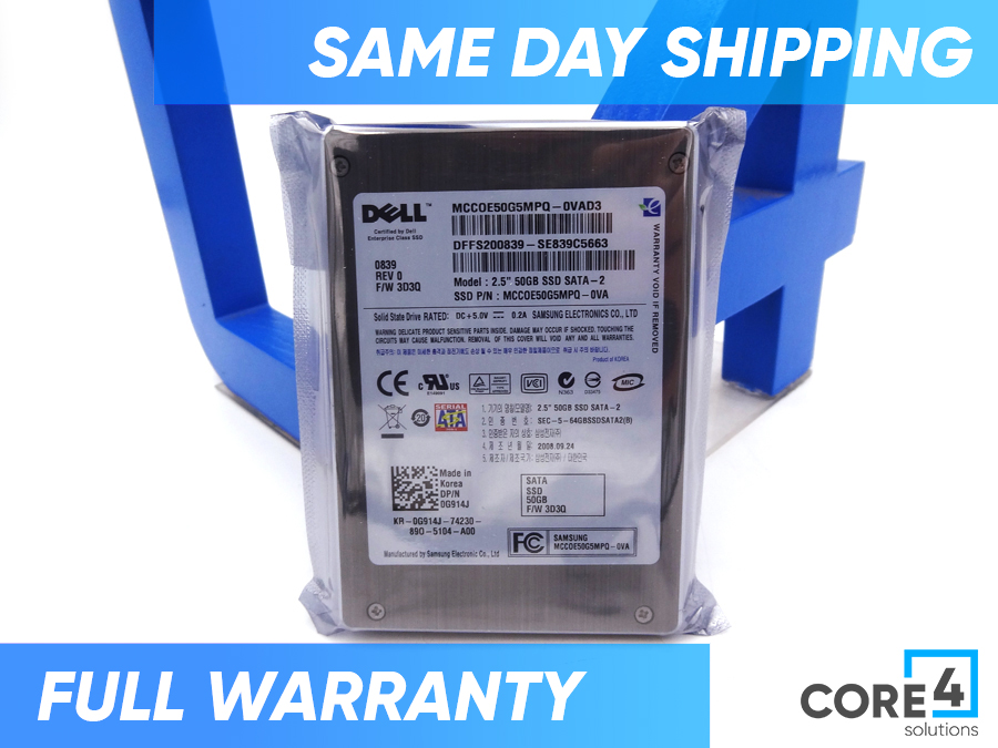 DELL G914J 50GB SSD DISK SATA 2.5IN