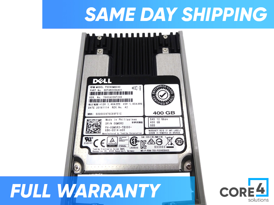 DELL YT53C 400GB SSD SAS 2.5 WI 12G - C06VX, GM5R3
