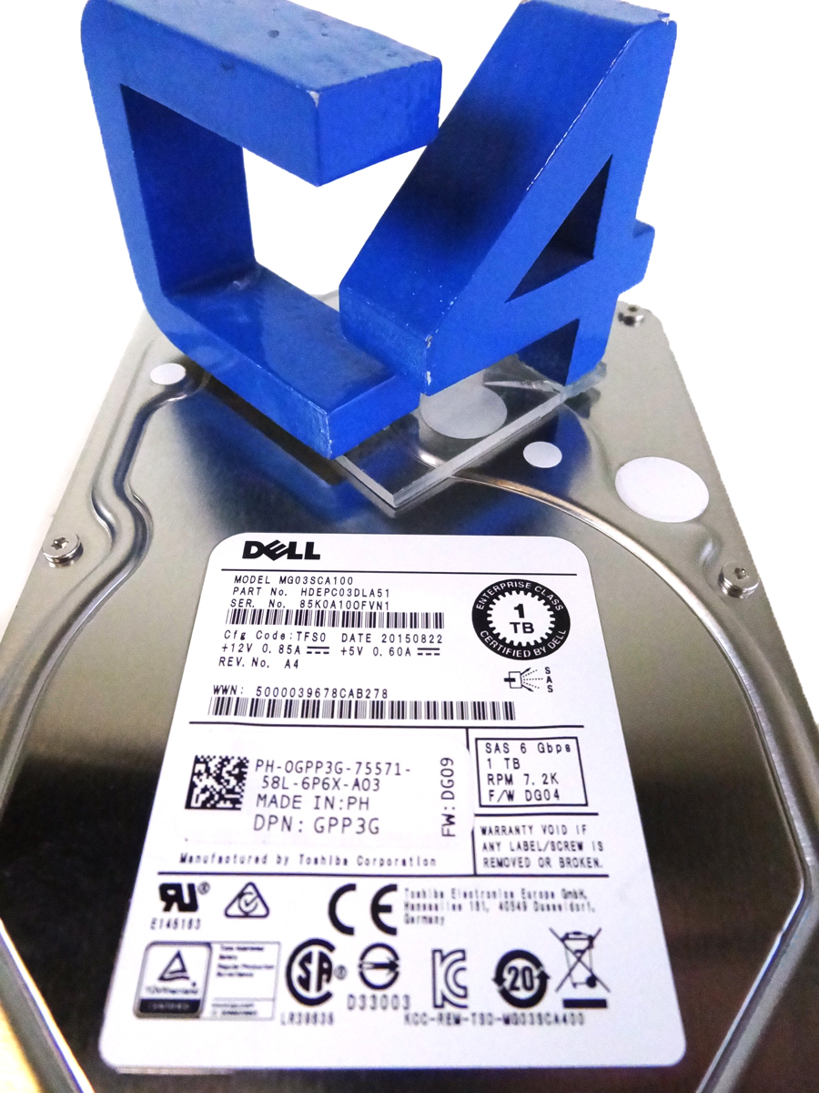 DELL GPP3G 1TB 7.2K 6GBPS SAS 3.5 HS HDD