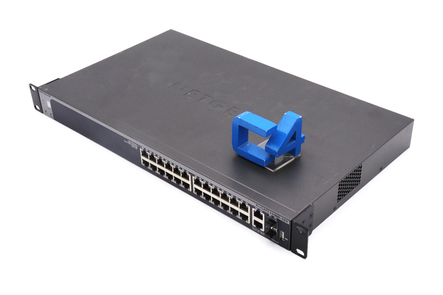 CISCO GS728TX-100NES NETGEAR PROSAFE S3300-28X 24 PORTS2 SWITCH