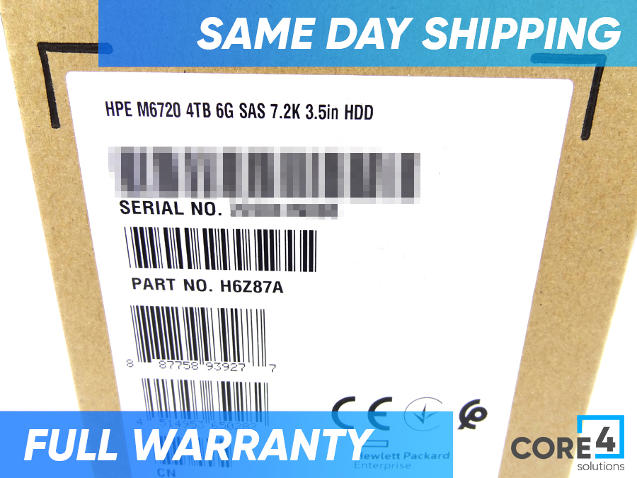 HP H6Z87A 3PAR STORESERV M6720 4TB 6G *New Sealed* - 801027-001, 750975-001, 750795-001, 743183-001 
