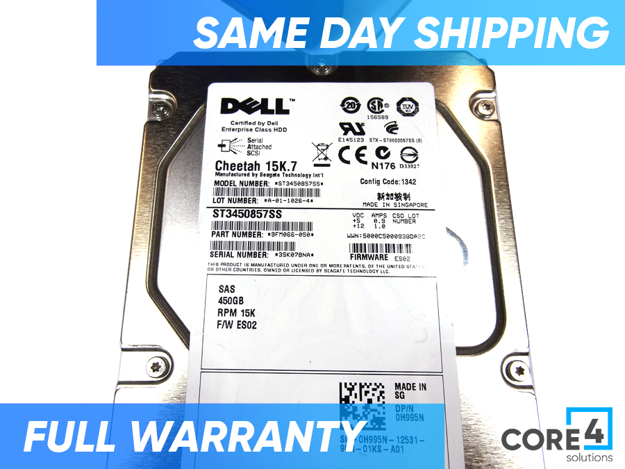 DELL H995N 450GB 15K 3.5 6GBPS SAS HDD
