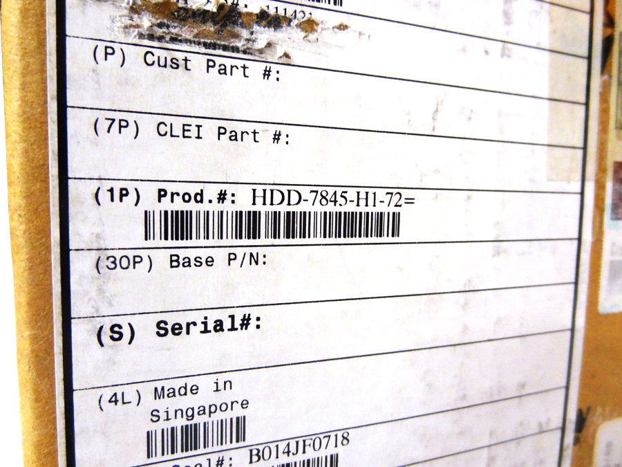 CISCO HDD-7845-H1-72 72GB PLUG-IN MODULE 15K *New Sealed* 