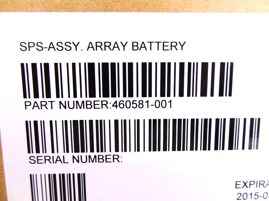 HP 460581-001 3.7V 2500MA-HR LI-ION CONTROLLER CACHE BATTERY FOR EVA4400 AG637-63601