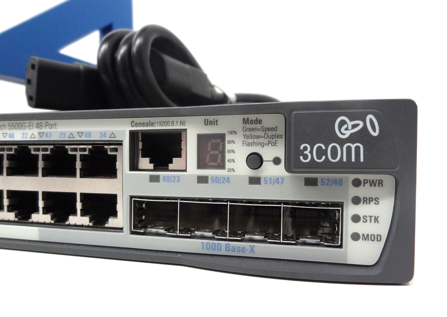 HP 3CR17253-91 3Com 5500G-EI PWR 48-Port Layer 3 Switch - 10/100/1000Base-T