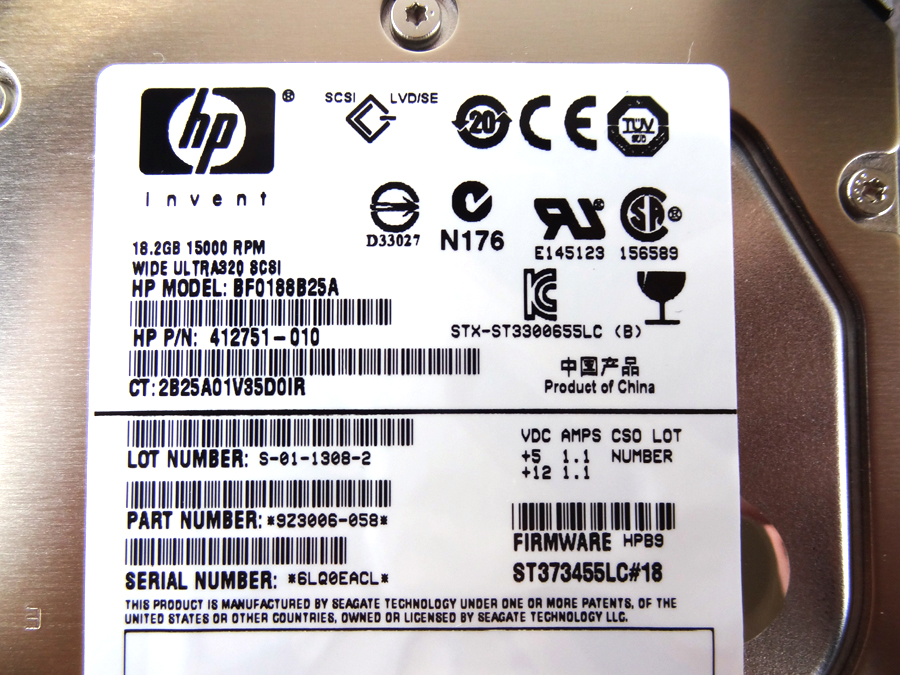 HP 412751-010 18.2GB U320 15K SCSI DISK *New Bulk* 271837-011 286775-B22 289240-001 