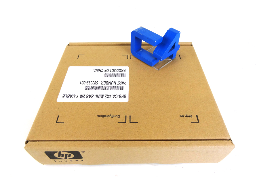 HP 583399-001 4X2 MINI-SAS 2M Y-CABLE *New Sealed*