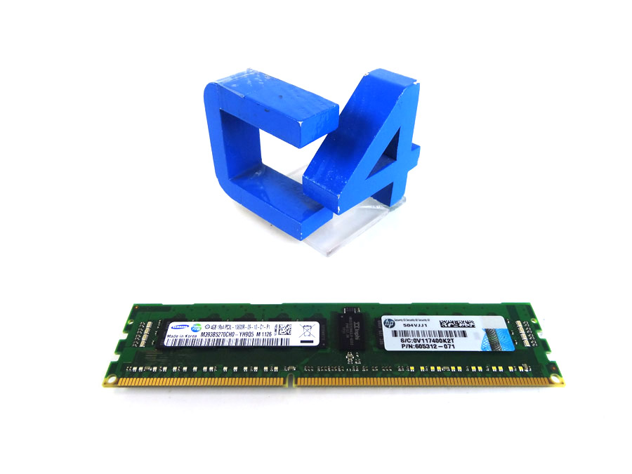 HP 605312-071 4GB (1X4GB) 1333MHZ PC3-10600 CL9 LP SINGLE RANK ECC - 604504-B21, 606426-001