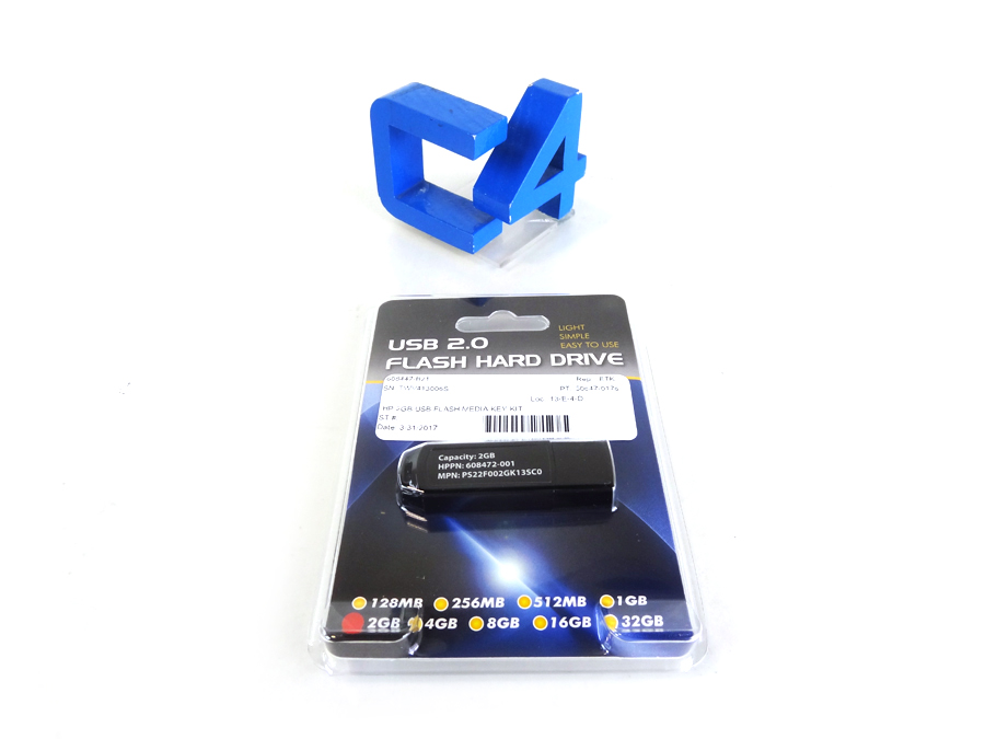 HP 608447-B21 2GB USB FLASH MEDIA KEY KIT *New Sealed* - 608863-001