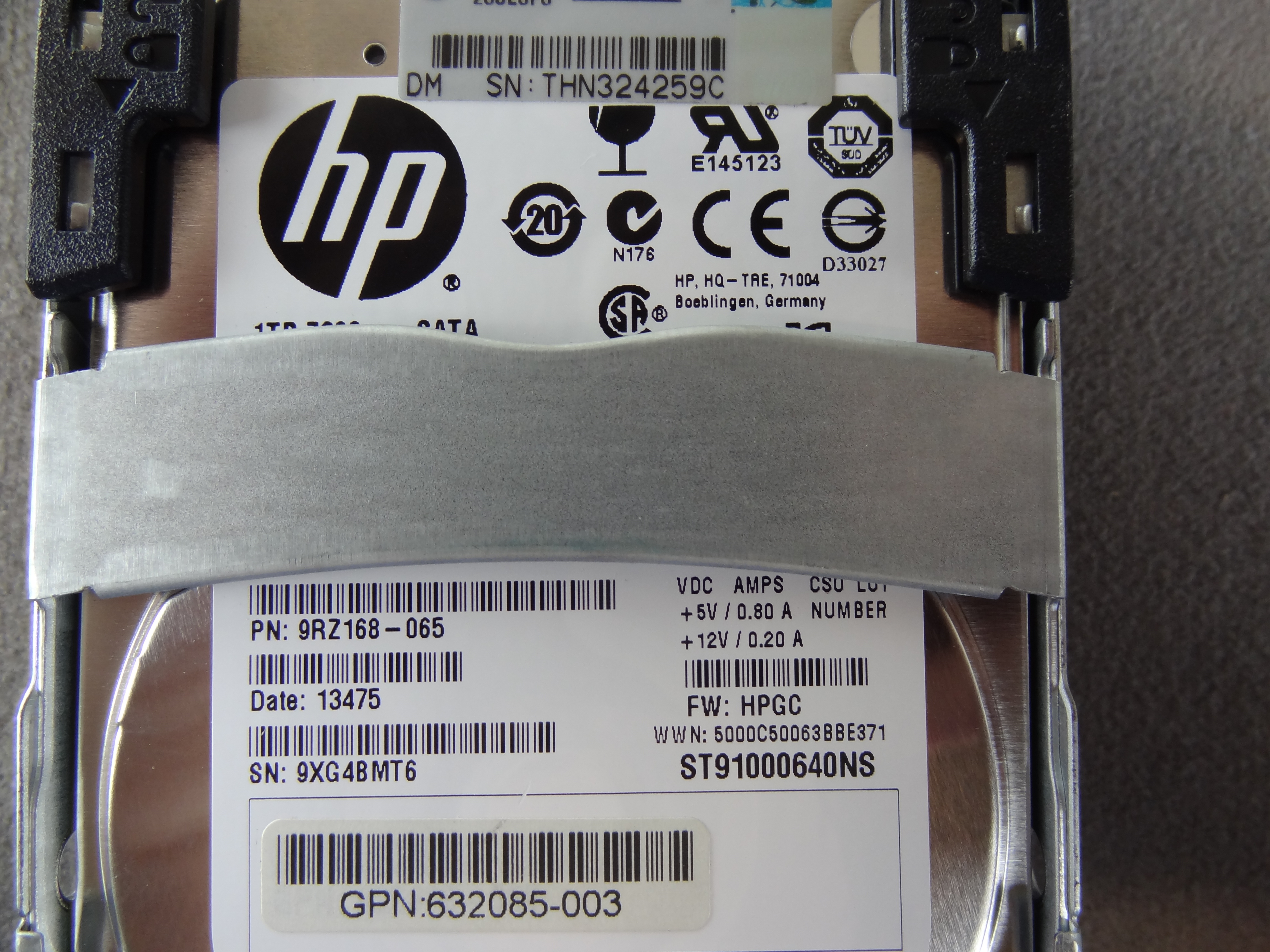 HP 632080-B21 1TB 7.2K 6G SFF QR SATA 2.5in HDD - 632143-001