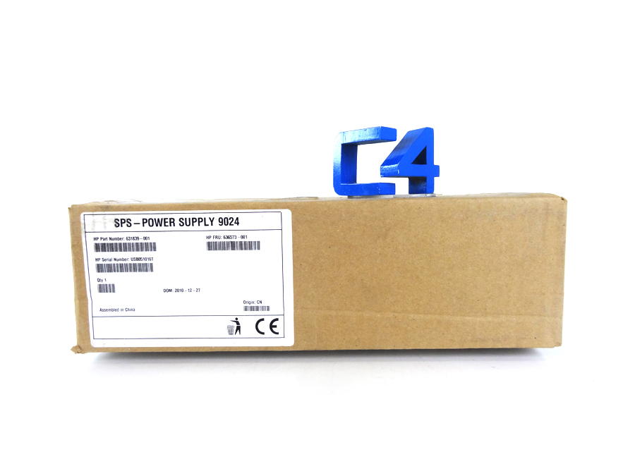 HP 636573-001 QLOGIC 9024 REDUNANT POWER - 631837-B21, 631851-B21