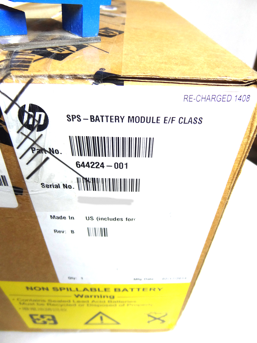 HP 644224-001 3PAR BATTERY MODULE E/F CLASS