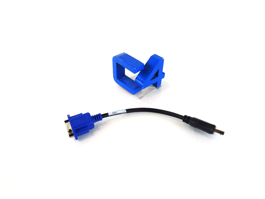 HP 655913-001 HPE MINI VGA ADAPTER DB15 TO USB CABLE 655915-B21 