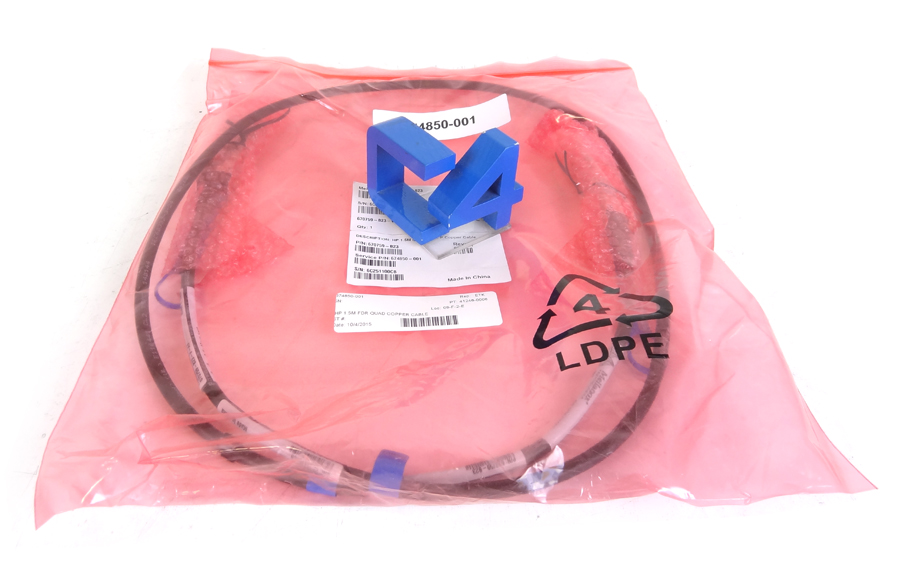 HP 674850-001 1.5M FDR QUAD COPPER CABLE - 670759-B23, 674850-B21