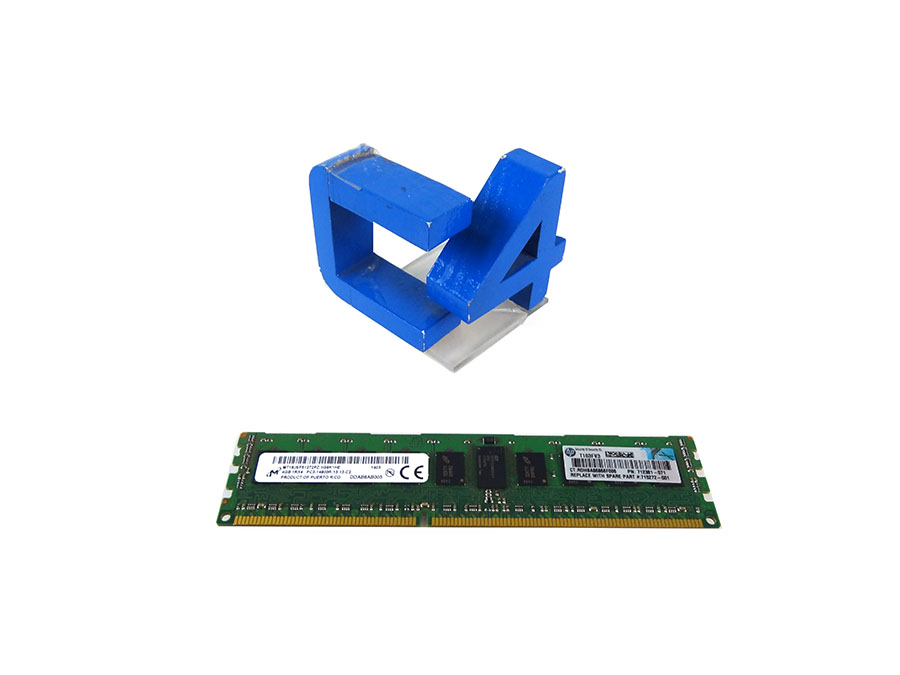 HP 715272-001 4GB SINGLE RANK X4 PC3-14900R - 708637-B21, 712381-071