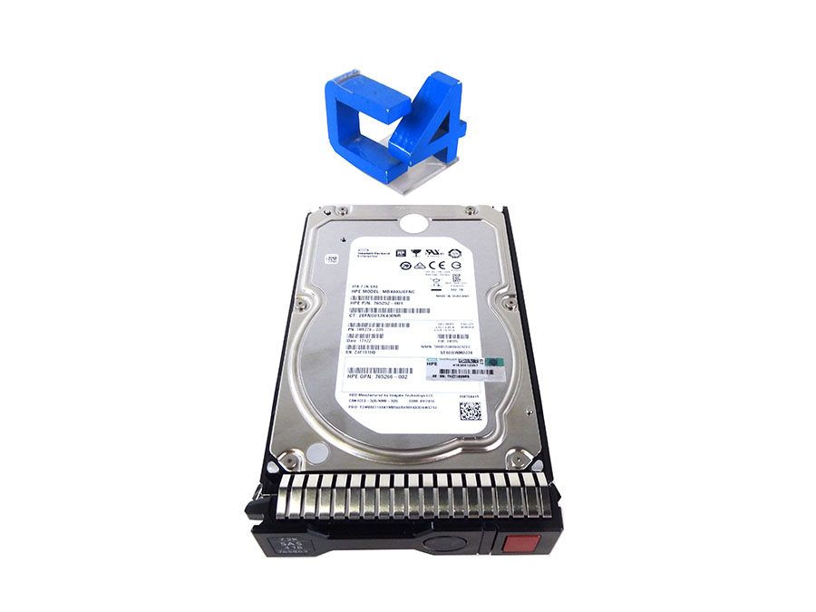 HP 765266-001 4TB 12G SAS 7.2K 512E SC *New Bulk* - 765257-B21, 765863-001