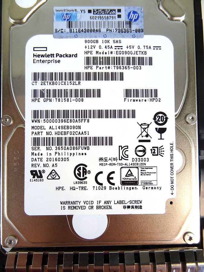 HP 785411-001 900GB 12G SAS 10K - 785069-B21 