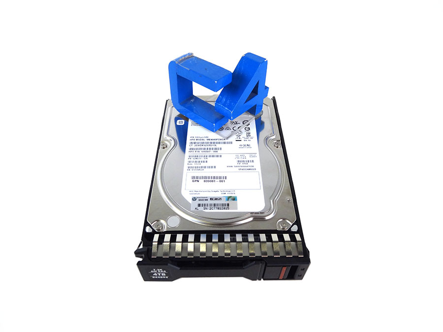 HP 839081-001 4TB SAS 3.5 7.SK 6G SC HARD DRIVE *New Bulk* 695507-008 844894-001 ST4000NM0023