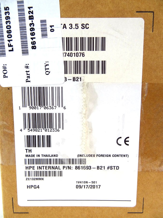 HP 861693-B21 3TB 7.2K SATA LFF SC DRIVE *New Sealed* - 862129-001