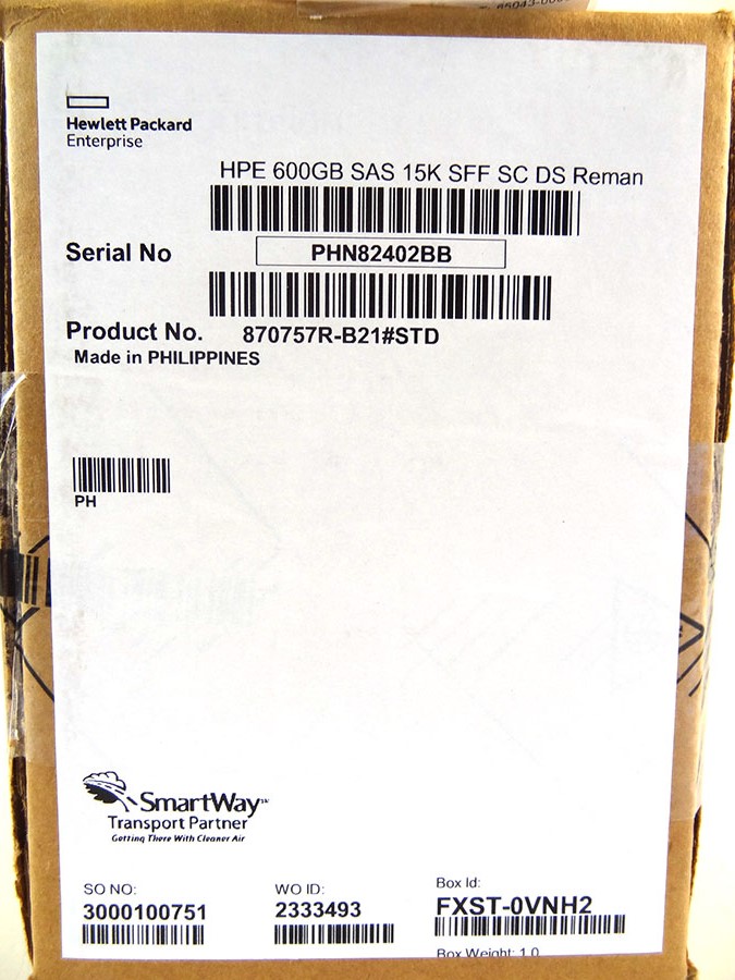 HP 870757-B21 600GB SAS 12G 15K SFF *HP Renew* - 870794-001