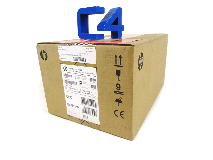 HP B7B69A STORAGEWORKS RDX 1TB BACKUP SYS DL SVR MODULE USB 3.0 5.25IN HOT SWAPPABLE