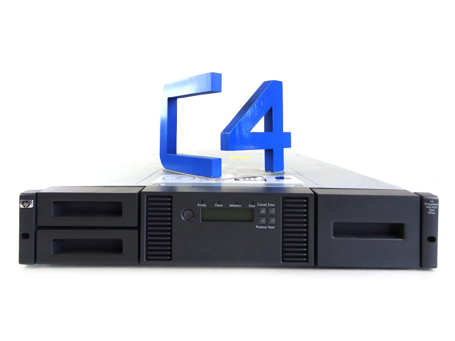 HP BL542B 36TB/72TB LTO-5 ULTRIUM 3000 MSL2024 FC 1DRV/24SLOTS TAPE LIBRARY 