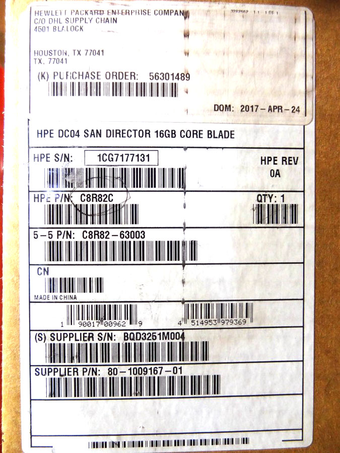 HP C8R82C DC04 SAN DIRECTOR 16GB SWITCH - 517605-003