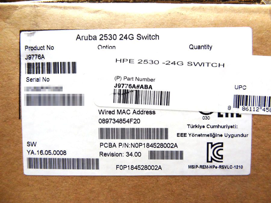 HP J9776A 2530-24G 24 PORTS MANAGED SWITCH *New Sealed*- J9776-61001