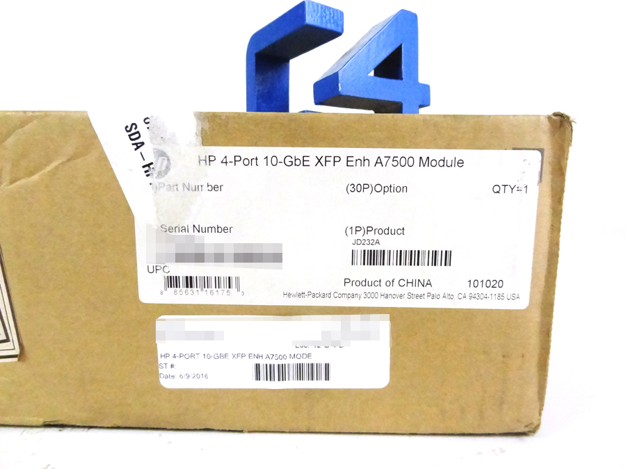 HP JD232A 4-PORT 10GBASE ETHERNET XFP ENHANCED A7500 MODULE
