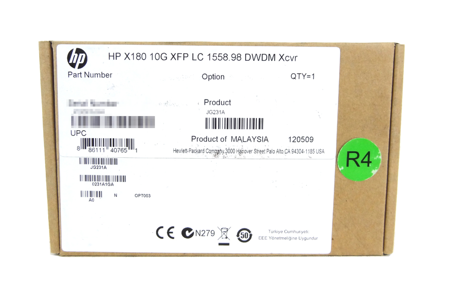 HP JG231A X180 10G XFP LC LH 80KM SFP MODULE