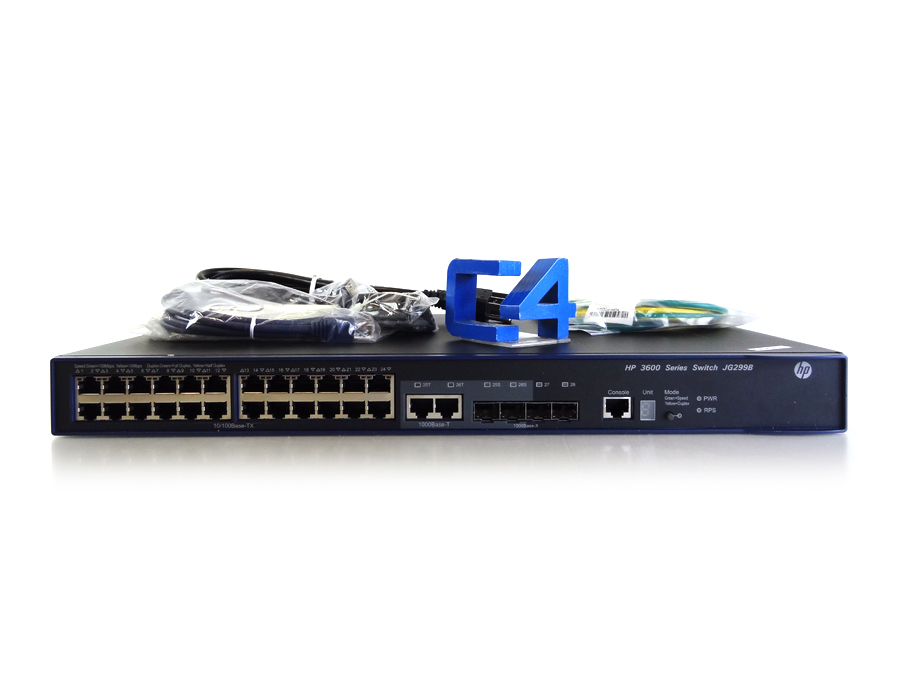 HP JG299B PROCURVE 3600-24 V2 EI SWITCH - JG299-61201, JG299A