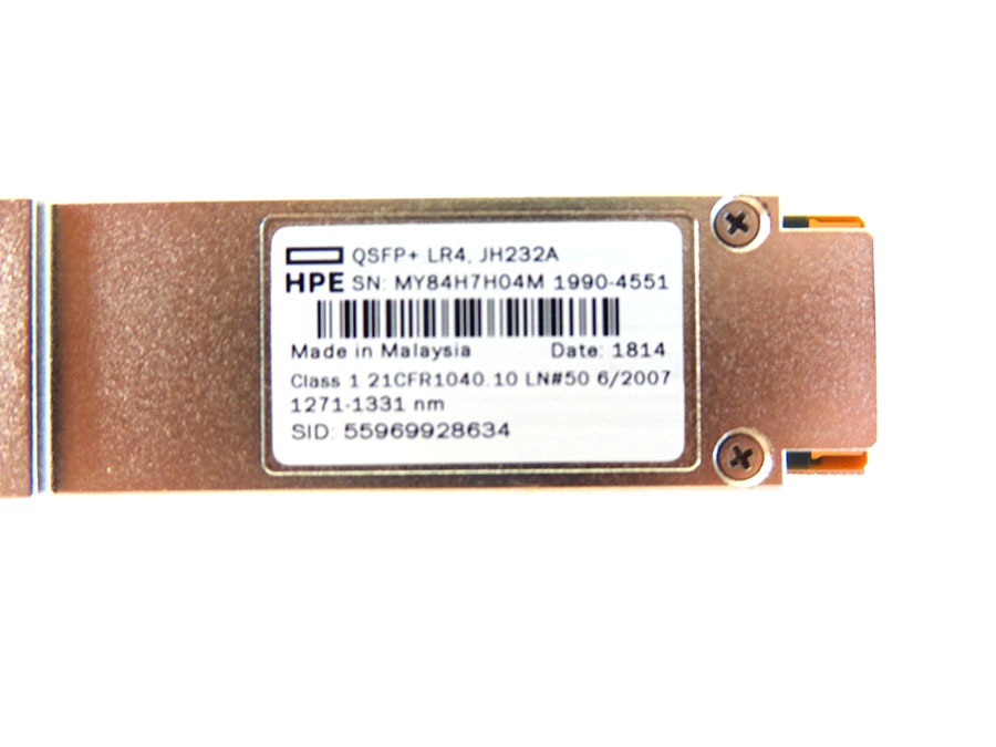 HP JH232A HPE X142 40GB QSFP+ LC LR4 SM SFP - JH232-61001, 1990-4556
