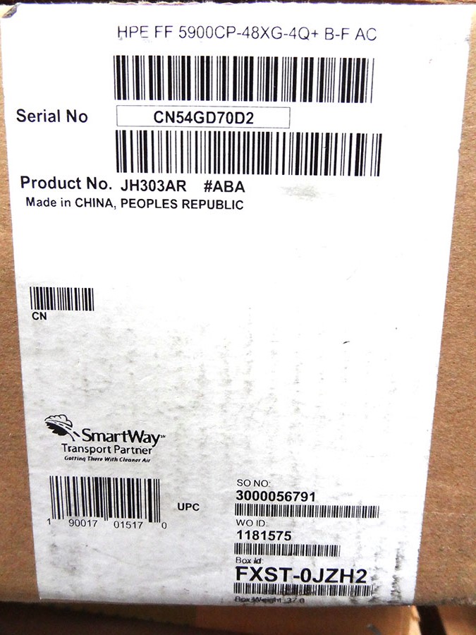 HP JH303A FLEXFABRIC 5900CP-48XG-4QSFP+ Back-to-Front AC Switch Bundle *HP Renew* - JG838A