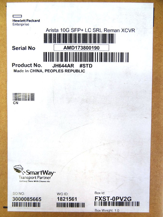 HP JH644A ARISTA 10G SFP+ LC SRL