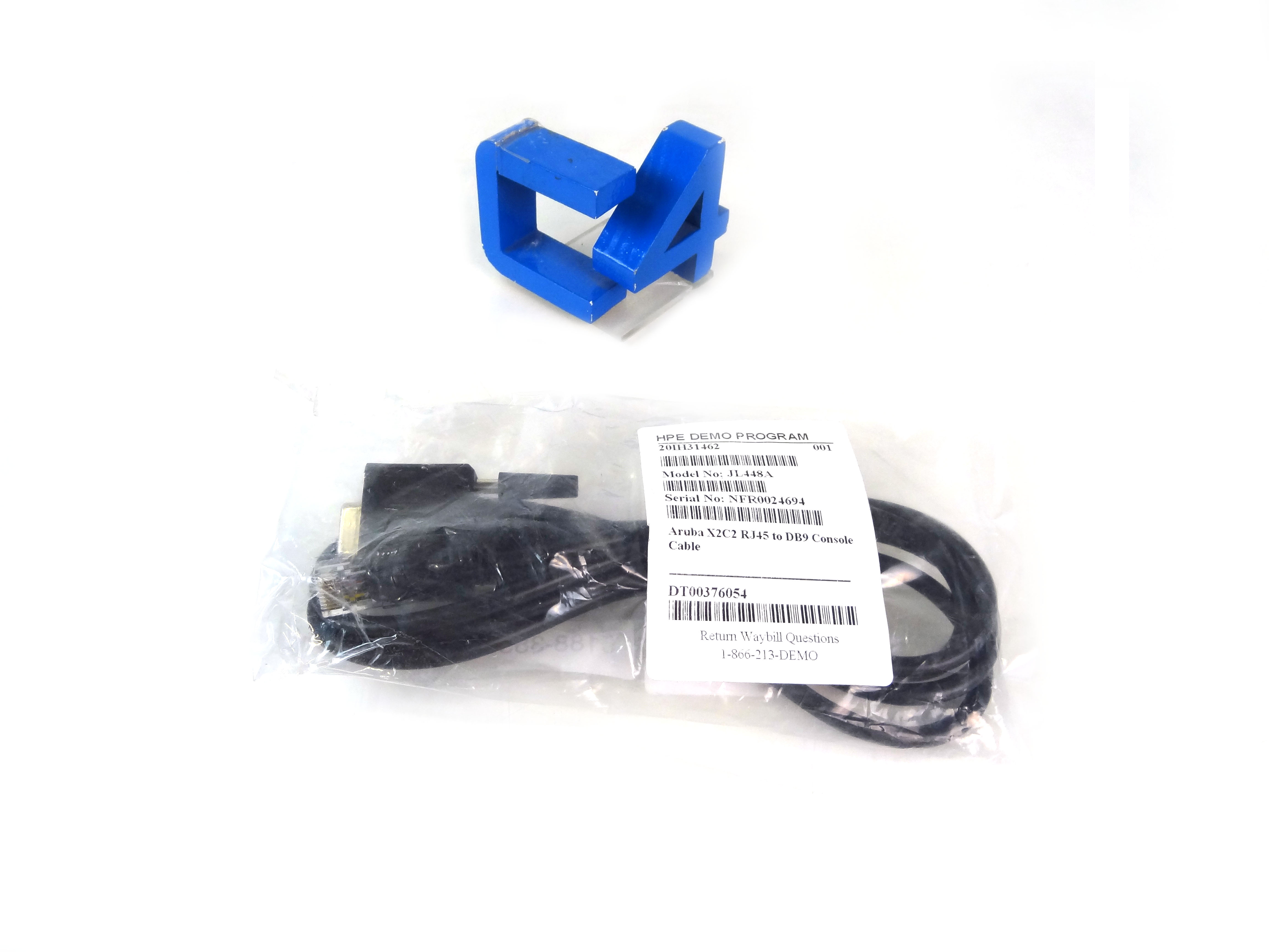 HP JL448A HPE ARUBA X2C2 RJ45 TO DB9 CONSOLE CABLE - 5300-0357