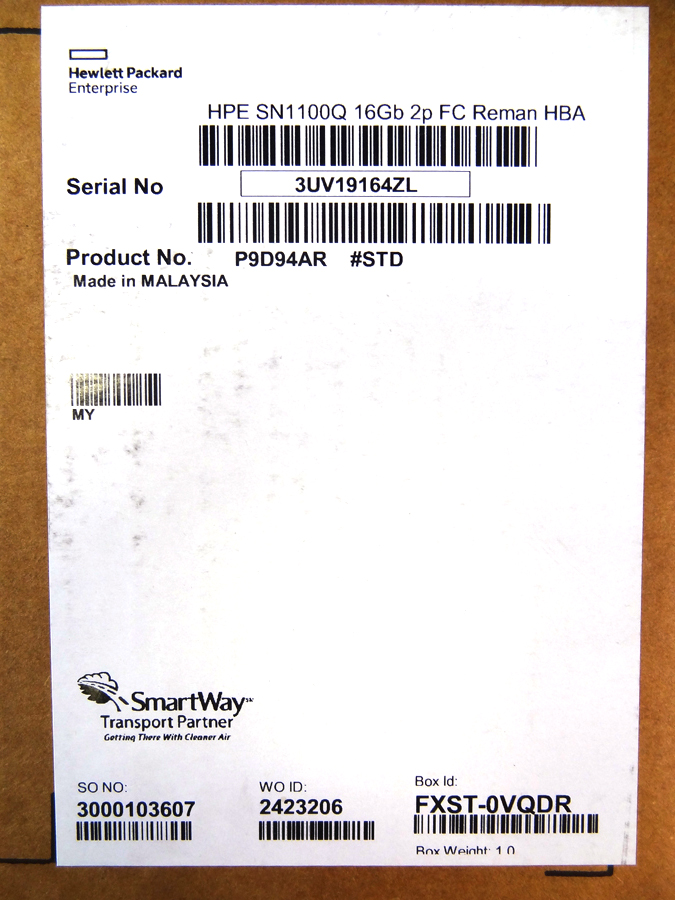 HP P9D94A SN1100Q 16GB DUAL PORT HBA - 853011-001