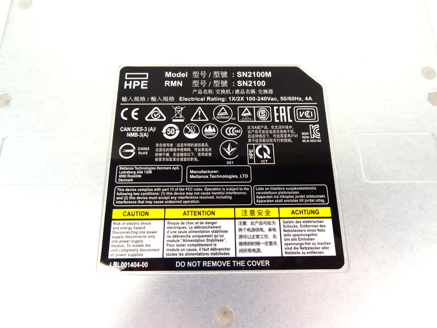 HP Q2F23A HPE SN2100M 100GBE 16QSFP28 SWITCH