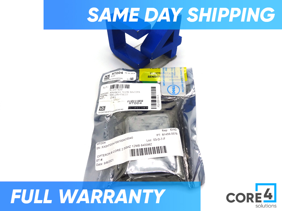 DELL HTDD4 OPTERON 8 CORE 2.0GHZ 12MB 6400MZ *New Bulk*