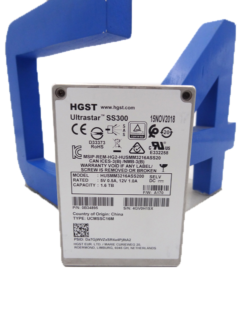 HGST HUSMM3216ASS200 1.6TB SAS 12GBPS 2.5 SSD