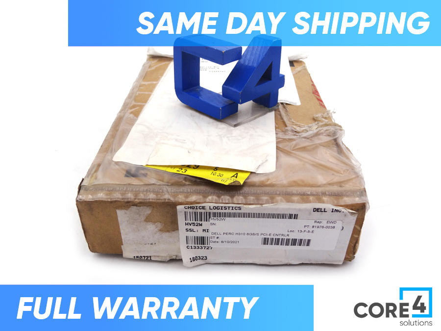 DELL HV52W PERC H310 6GB/S PCI-E CNTRLR *New Bulk*