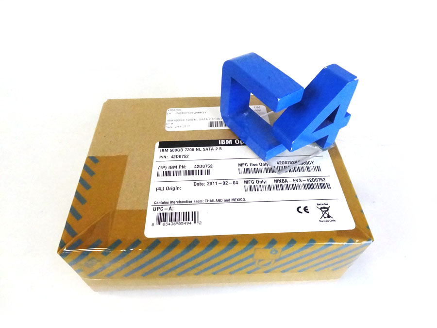 IBM 42D0753 500GB 7200RPM SATA-300 2.5in Drive *New Sealed* - 41Y8274, 42D0752