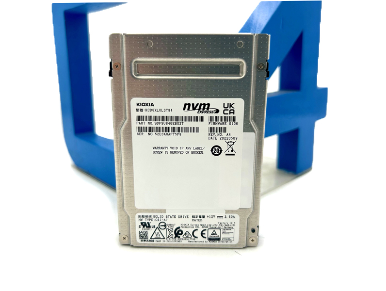 KIOXIA KCD6XLUL3T84 3.84TB U.3 GEN4 4.0 2.5 NVMe SSD