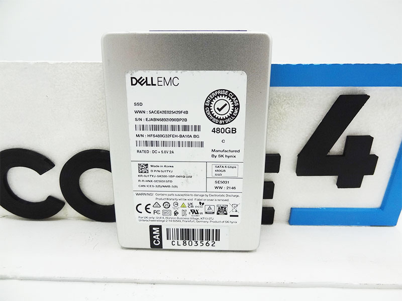 DELL J1TYJ DELL 480GB SATA 6Gbps Mixed Use 2.5in SSD HFS480G32FEH